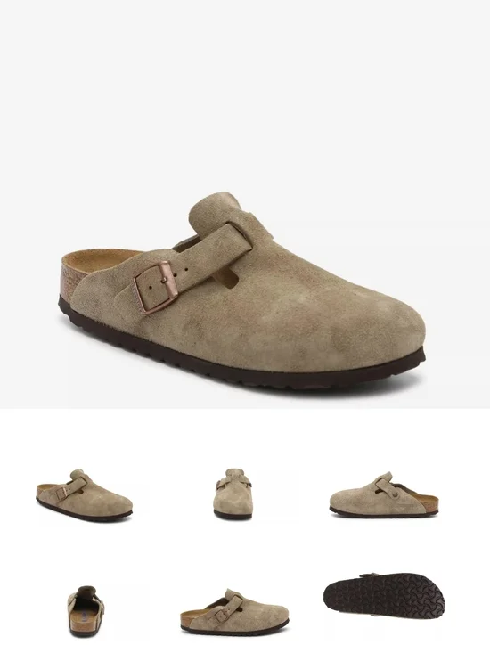 Birkenstock Boston Taupe Size 9 - Picture 1 of 5